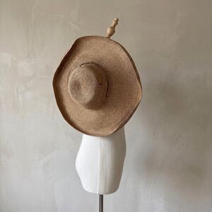 Patricia Underwood x Ralph Lauren Collection Wide Brim Straw Hat Wheat | M-L
